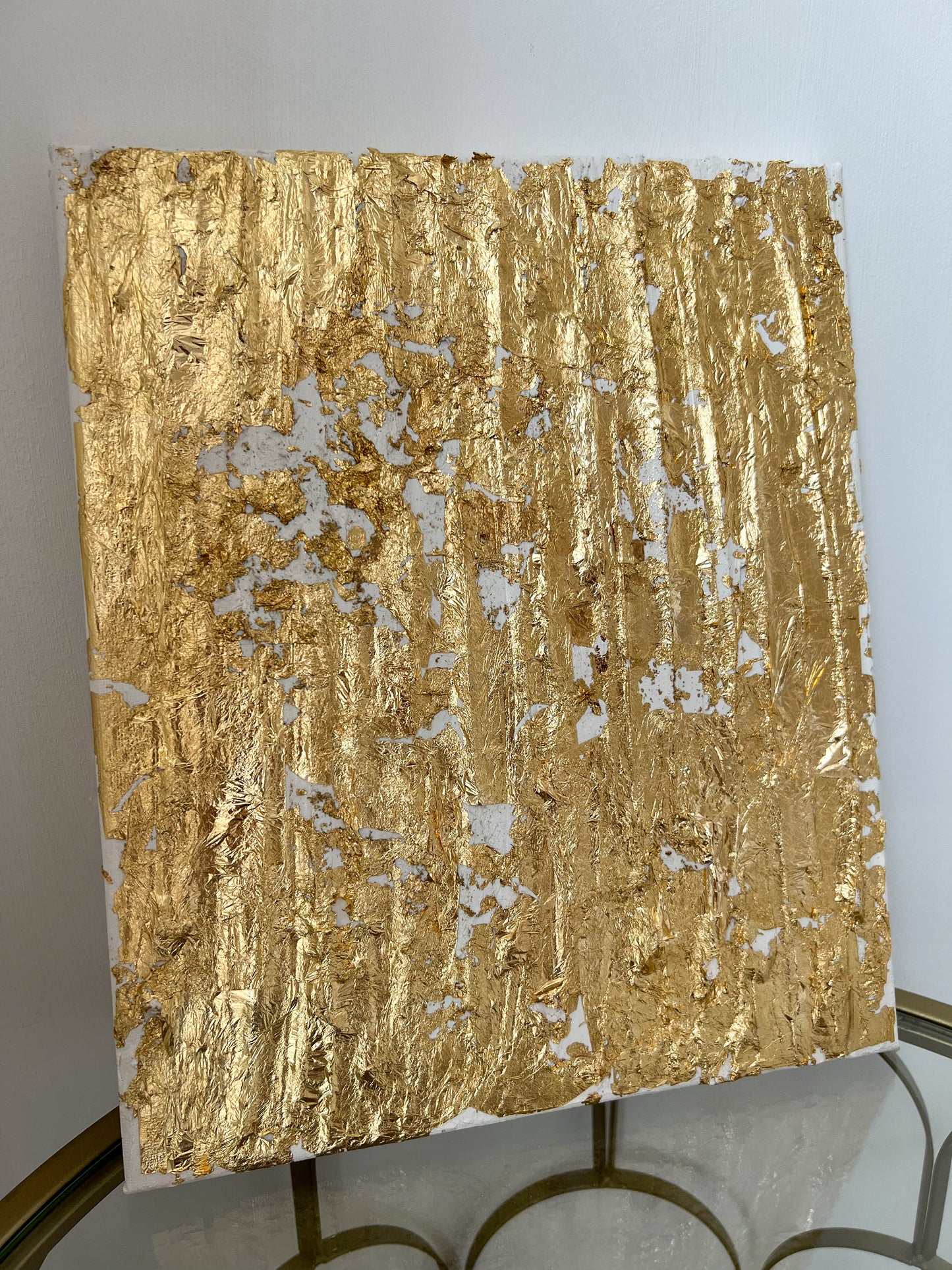 Textured Art Gold Design Canvas