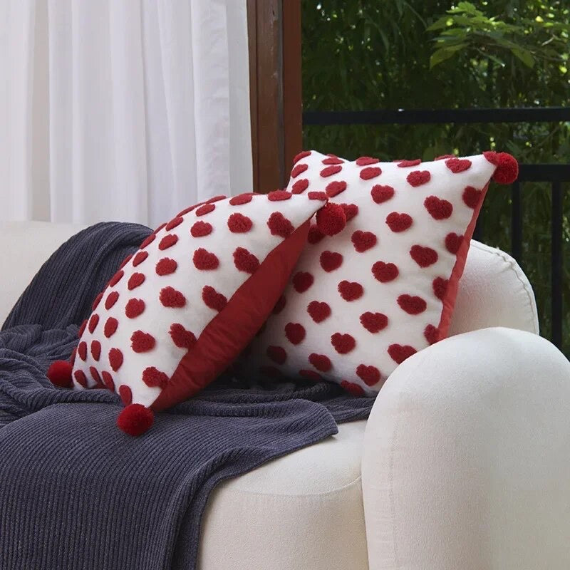 Love Heart Cushion Cover