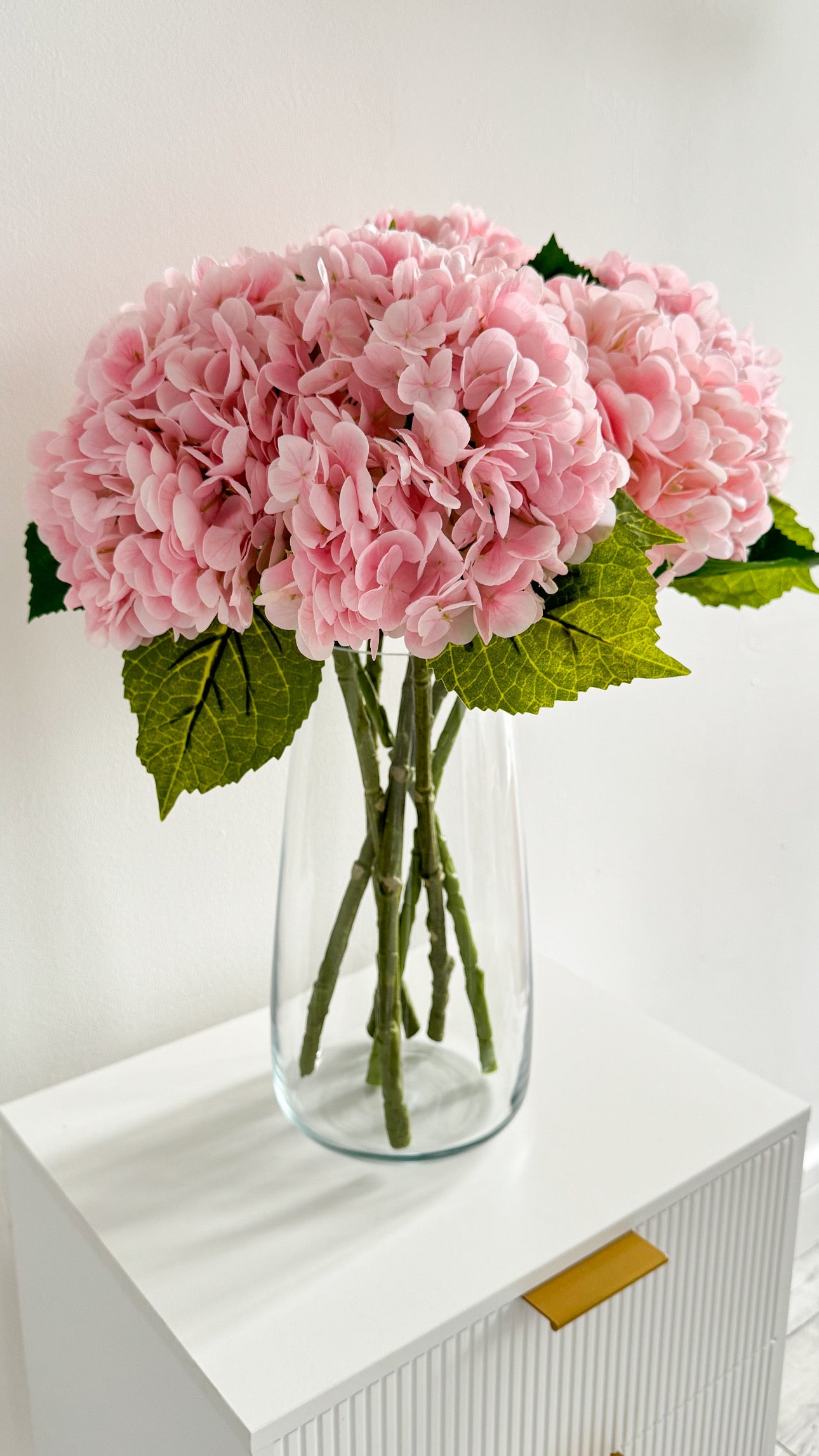 Pink Statement Faux Hydrangeas