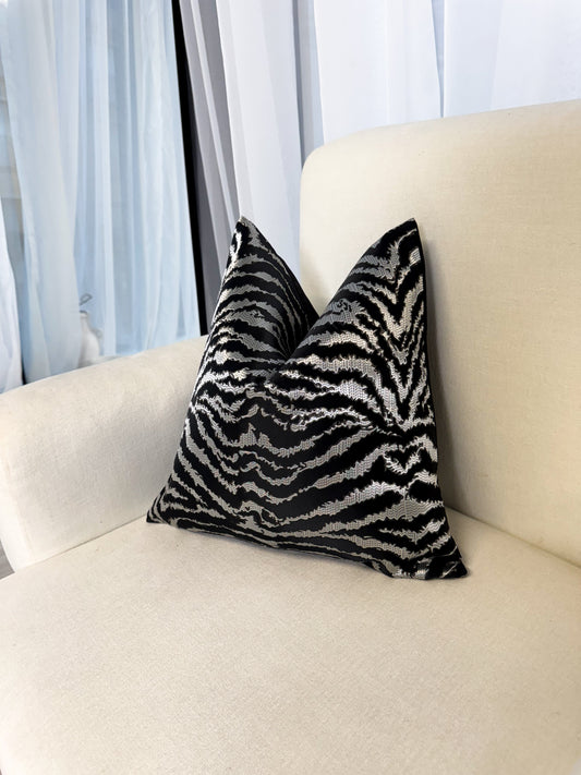 Duck Feather Zoco Zebra Cushion