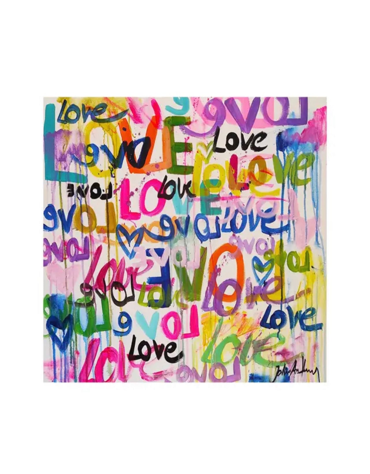 LOVE Cotton Canvas