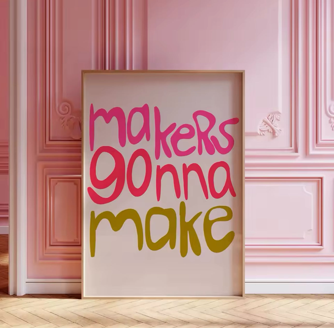 MAKER$ GONNA MAKE Cotton Canvas Print