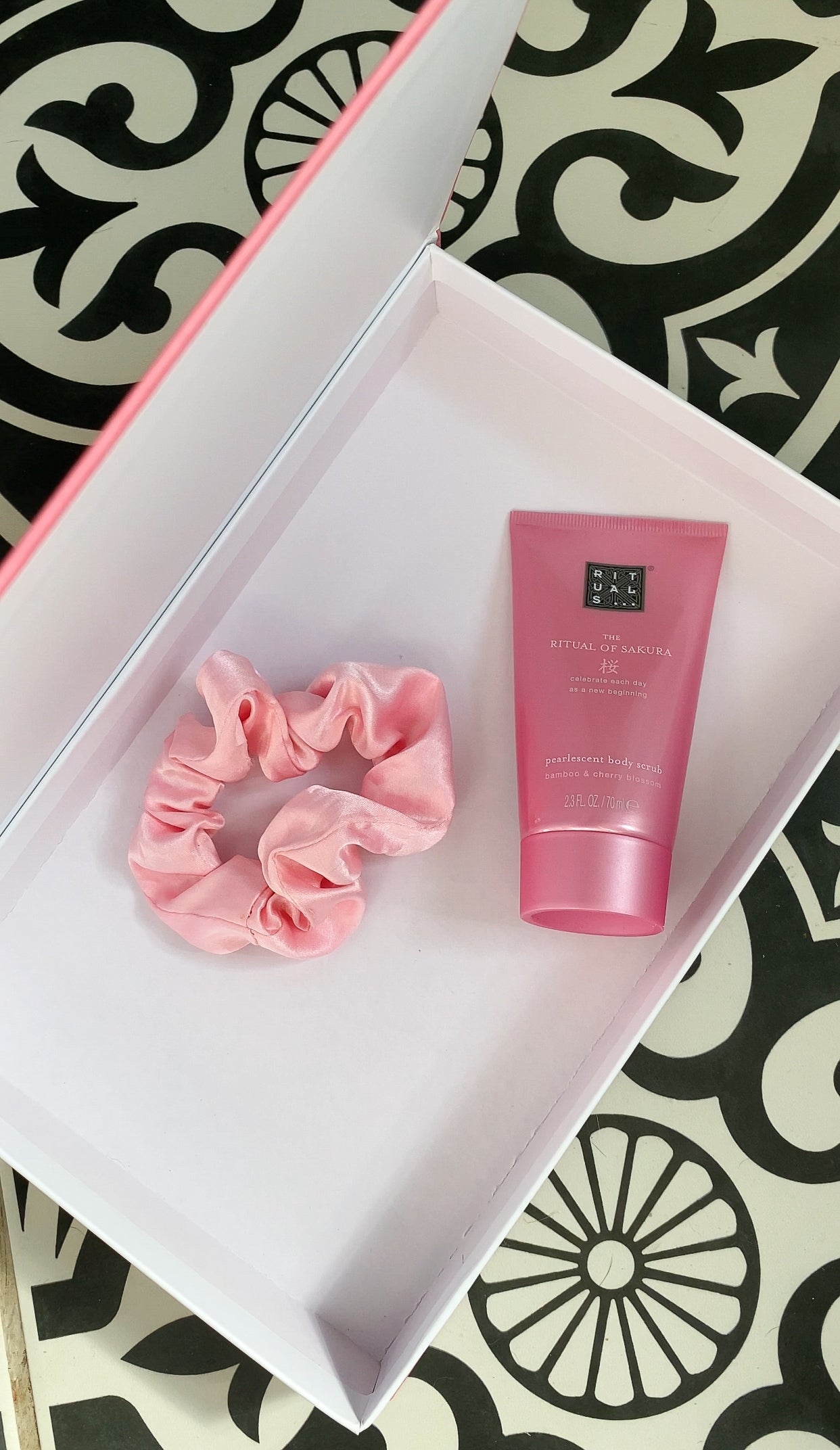Pink Palm Beach Openable Coffee Table Book Box