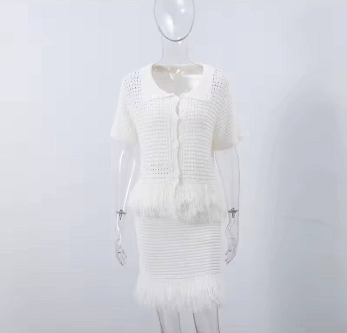 Knit Tassell Co-Ord Set