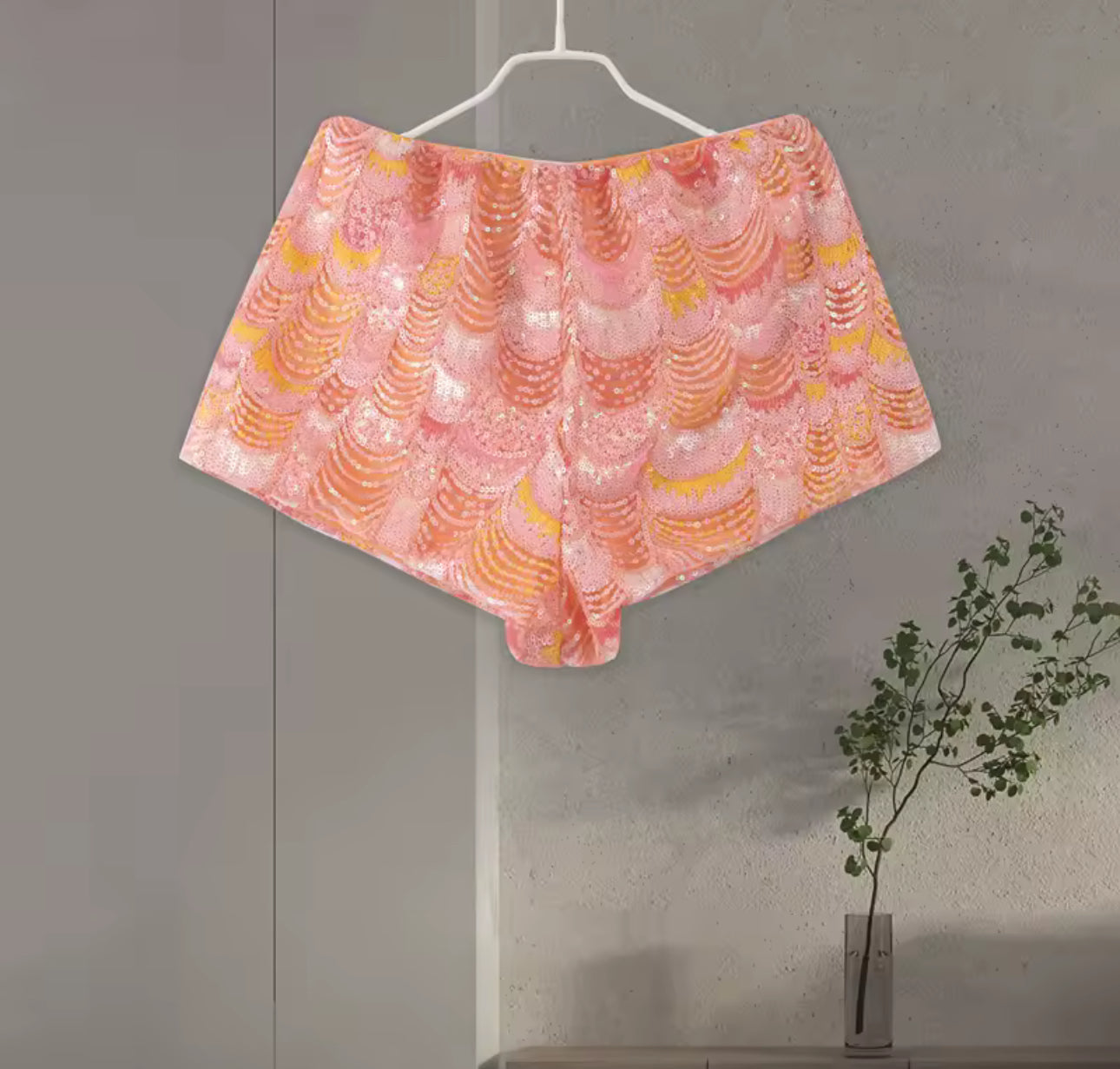 Peach Sequin Co-Ord Set