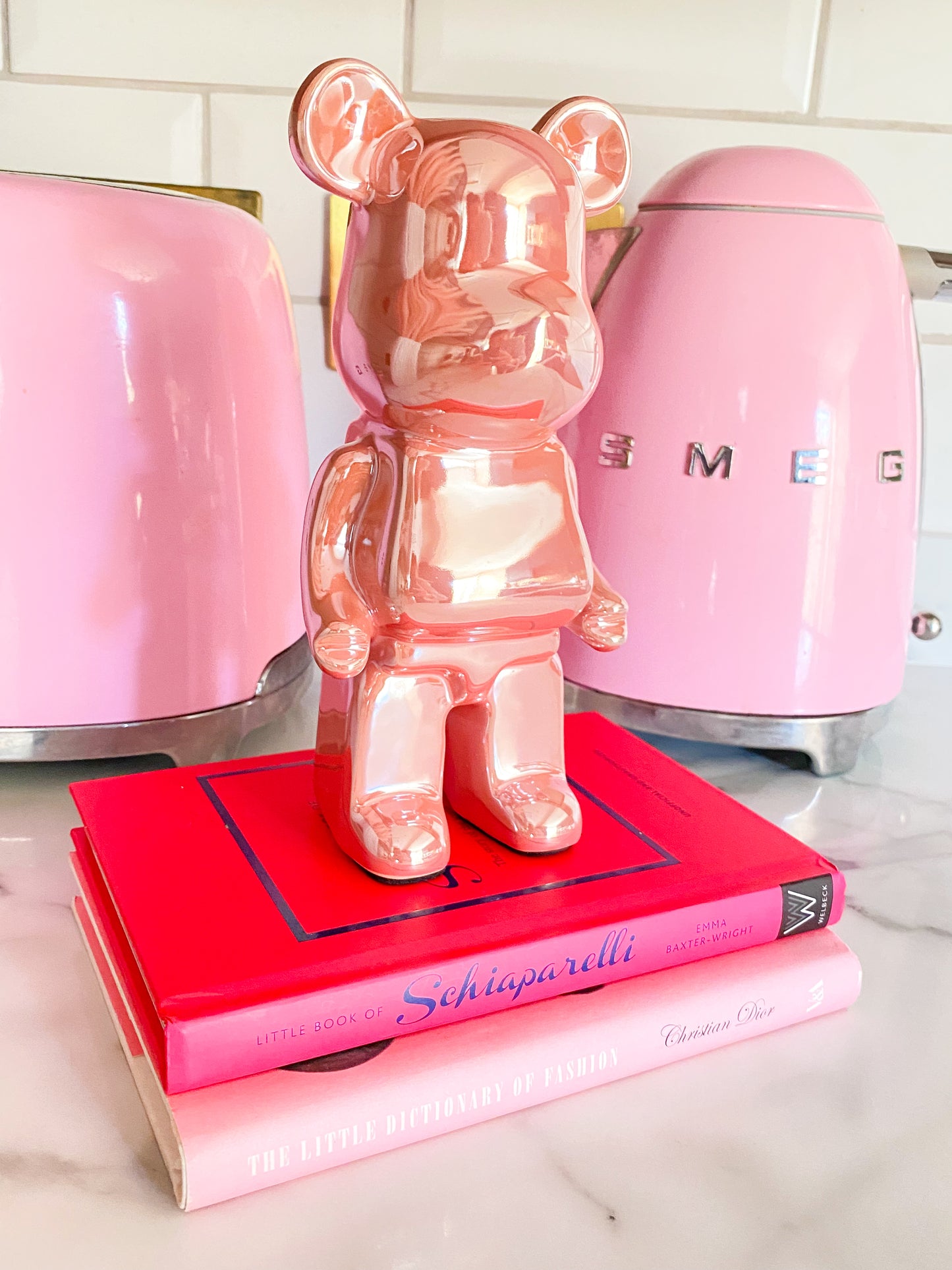 Baby Pink BearBrick and Piggy Bank/Money Box
