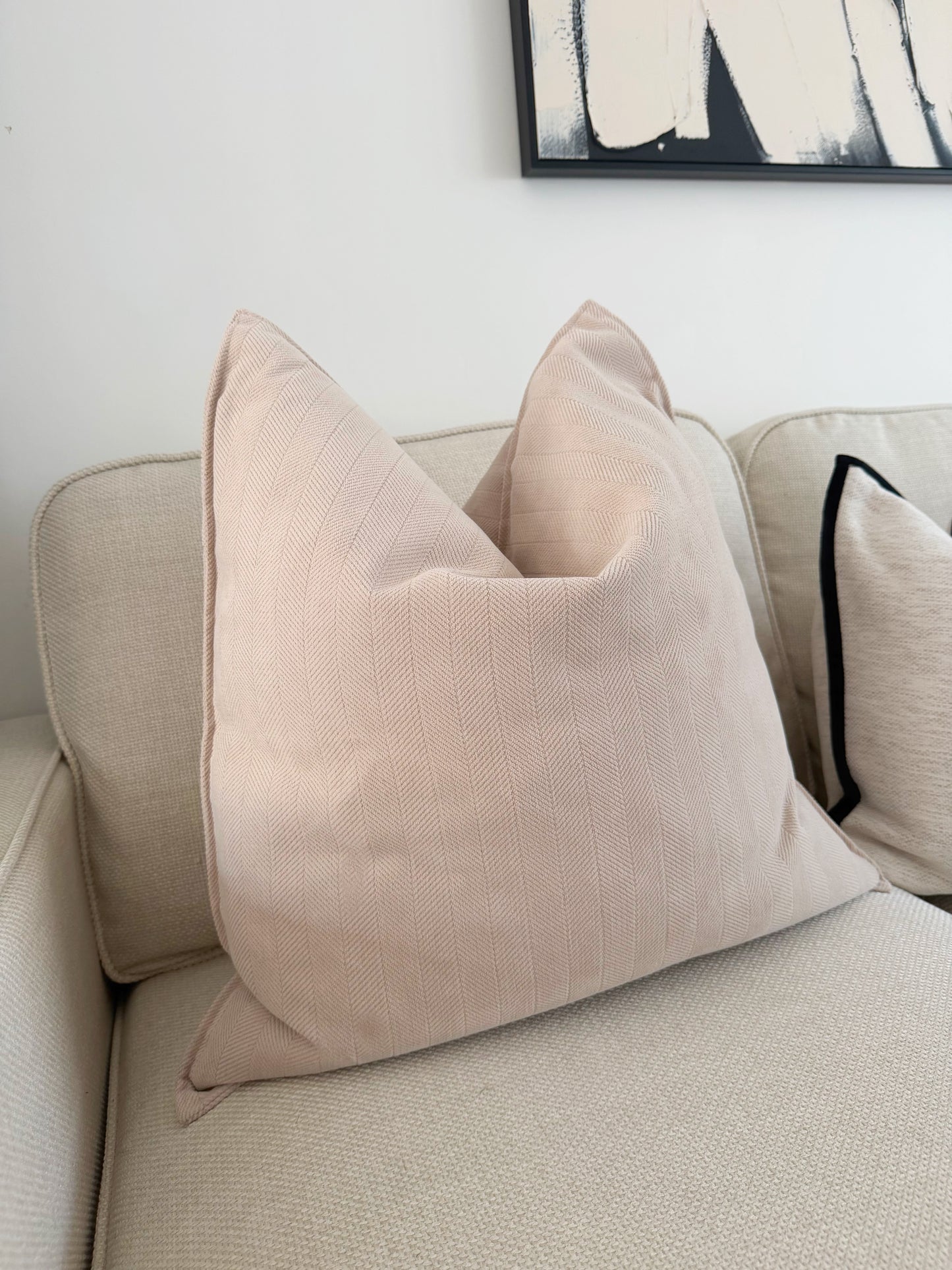 Large Natural Cushion Cover