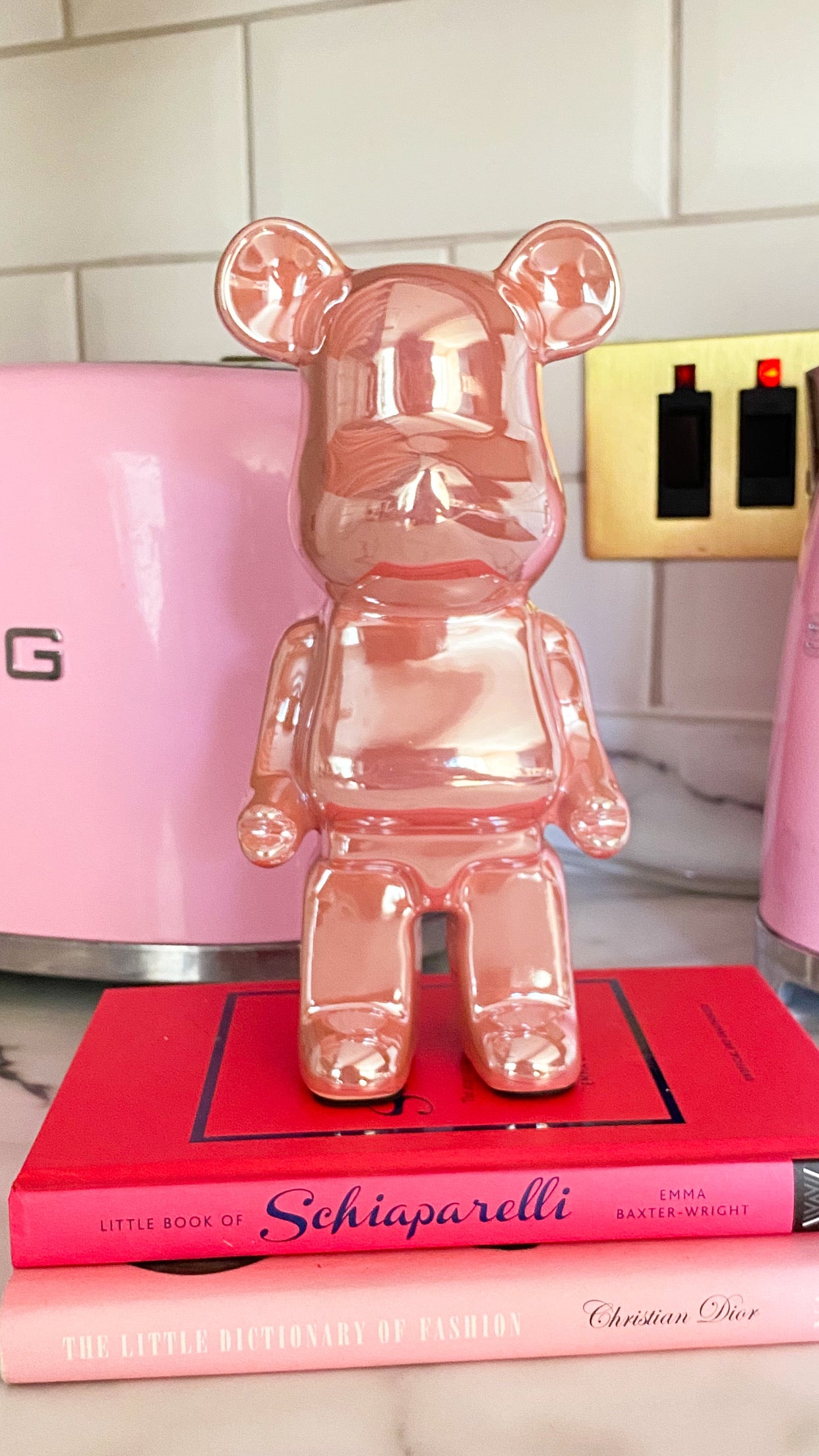 Baby Pink BearBrick and Piggy Bank/Money Box
