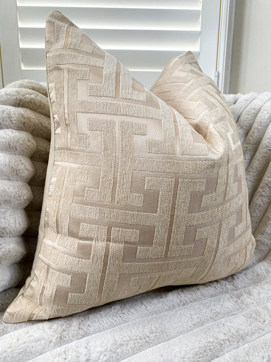 Duck Feather Soft Ivory Cushion