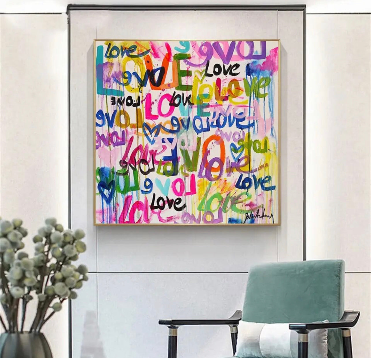 LOVE Cotton Canvas