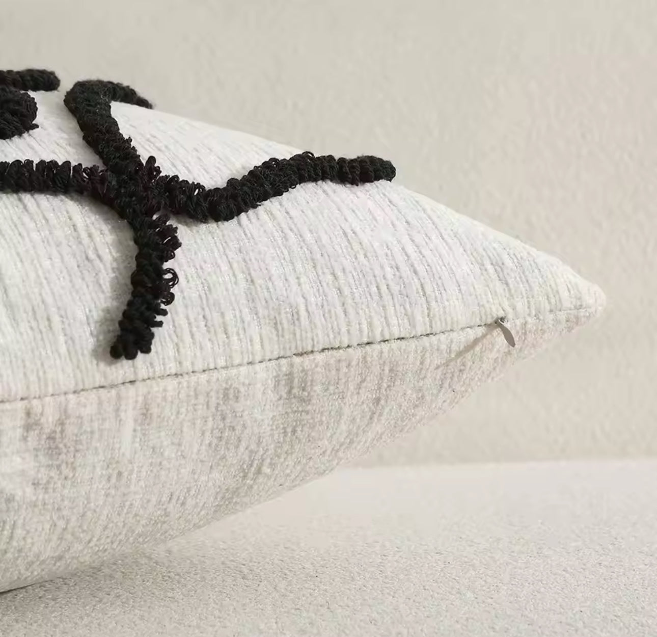 Black and White Teddy Cushion