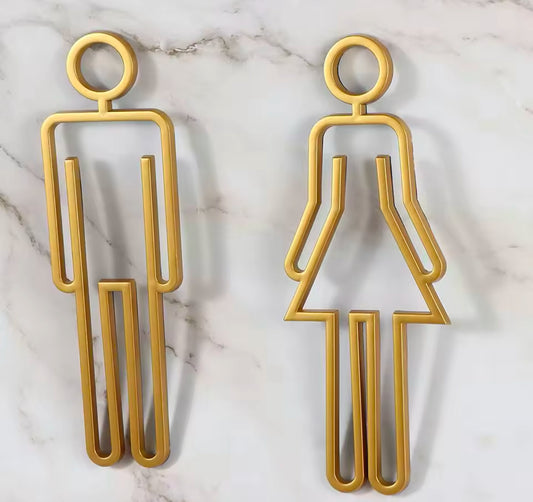 Man & Woman Toilet Door Sign