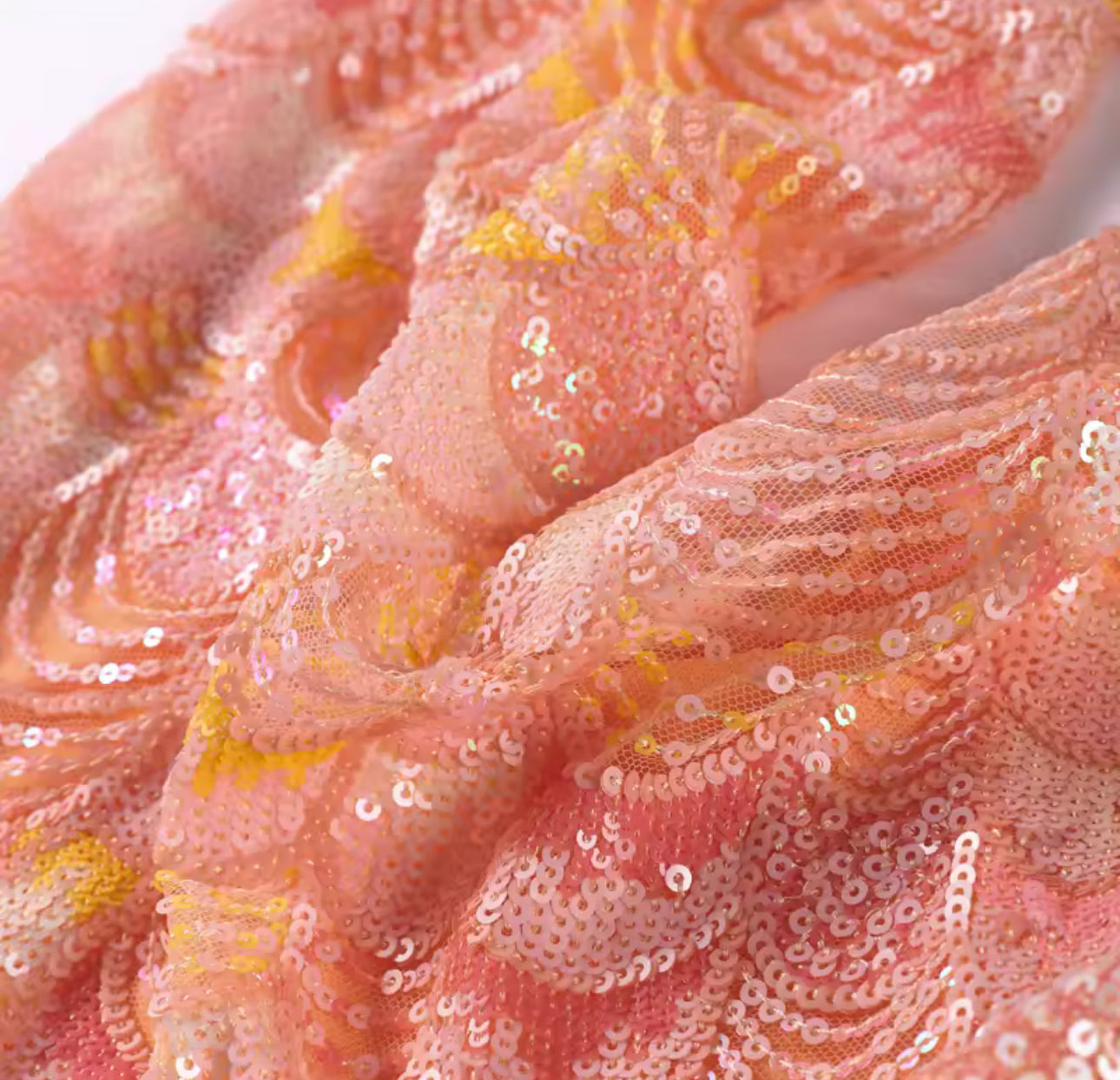 Peach Sequin Co-Ord Set