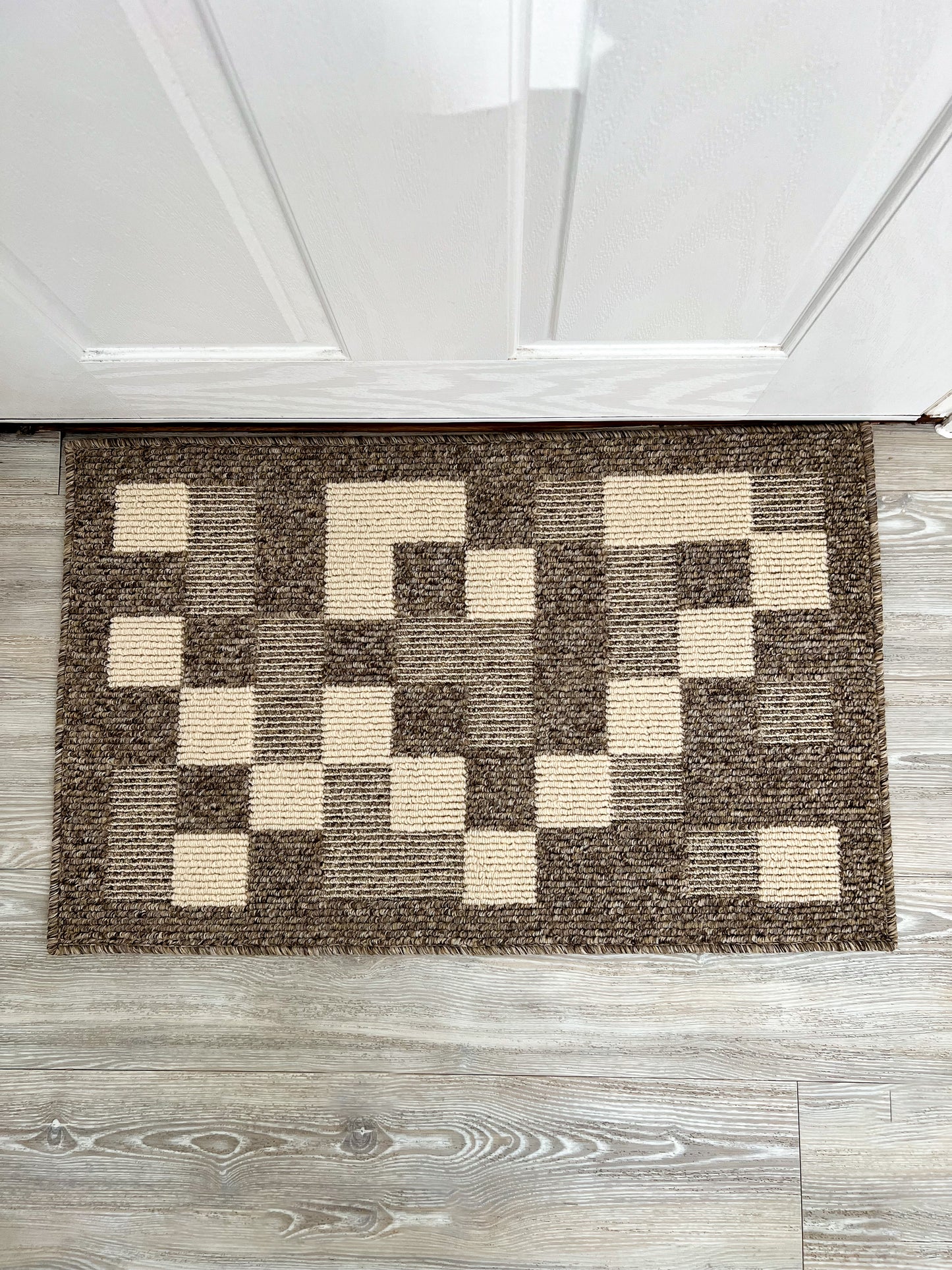 Beige Box Door Mat