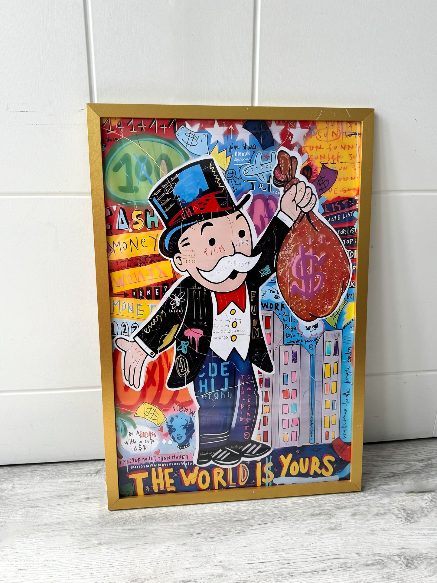 Framed “The World Is Yours” Ready To Hang Picture