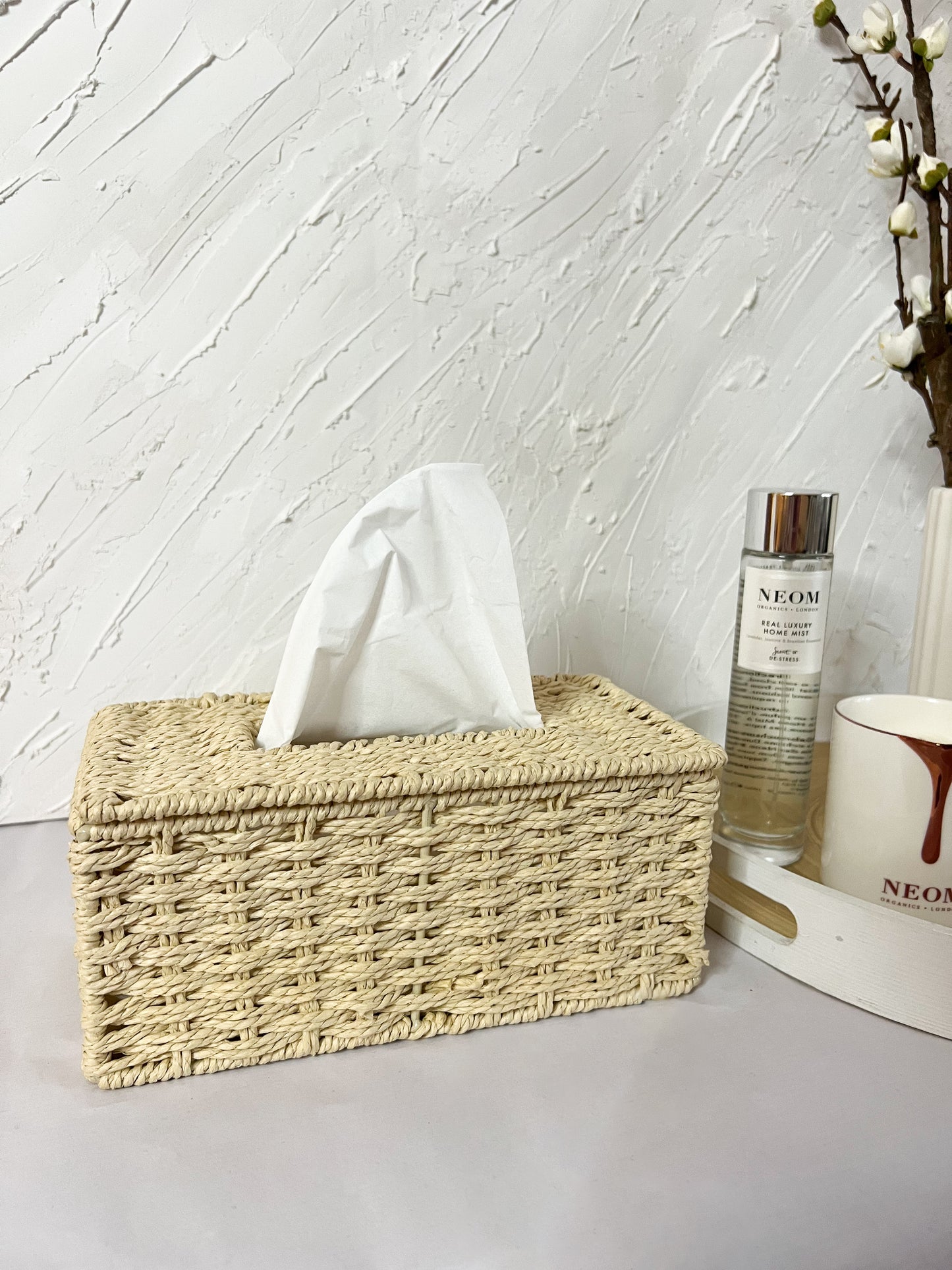 Rattan Tissue Holder