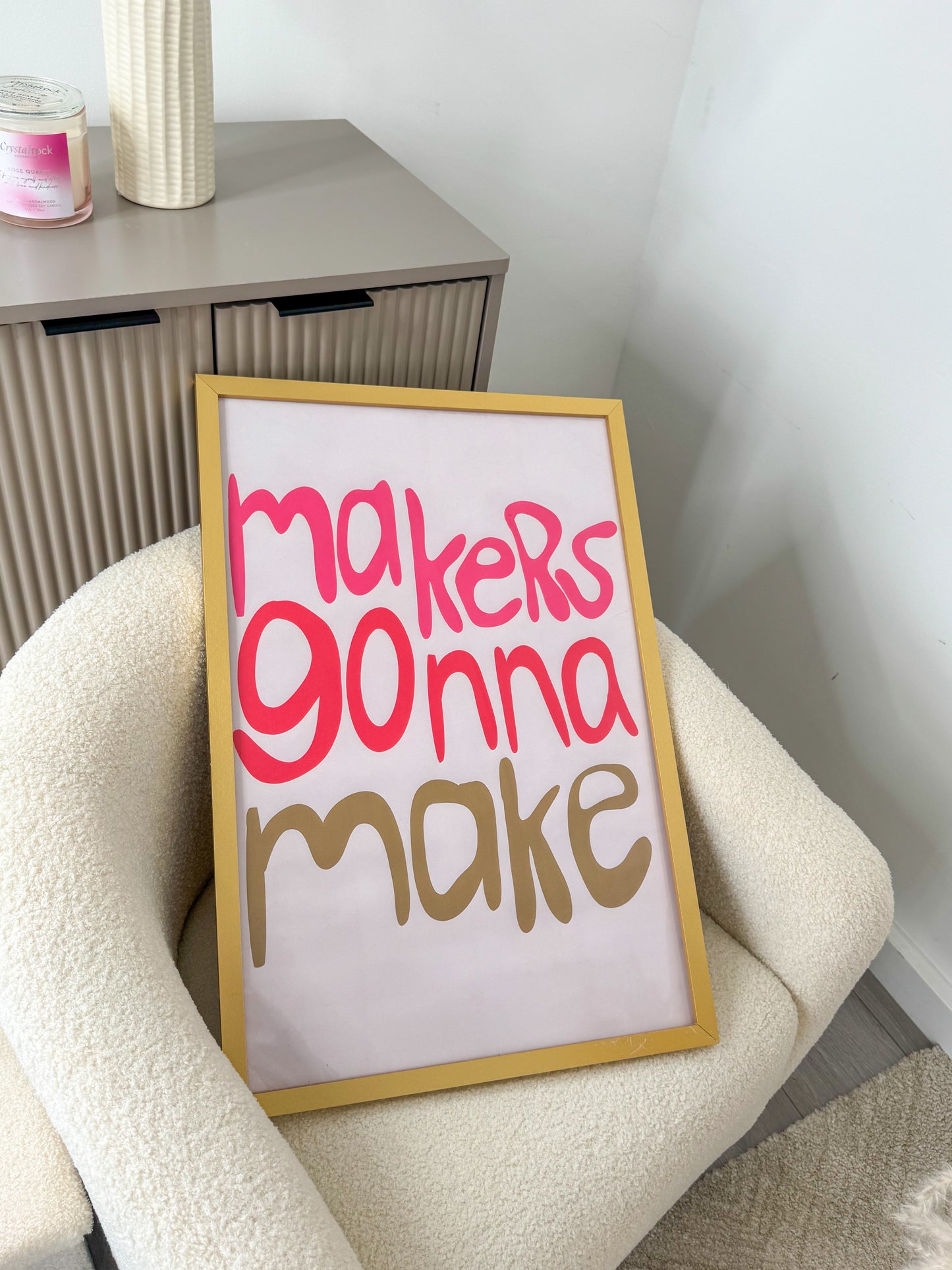 MAKER$ GONNA MAKE Cotton Canvas Print