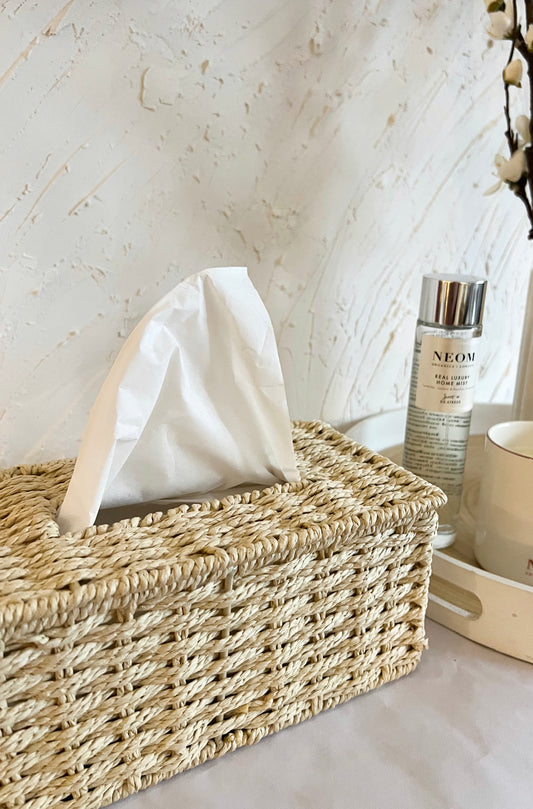 Rattan Tissue Holder