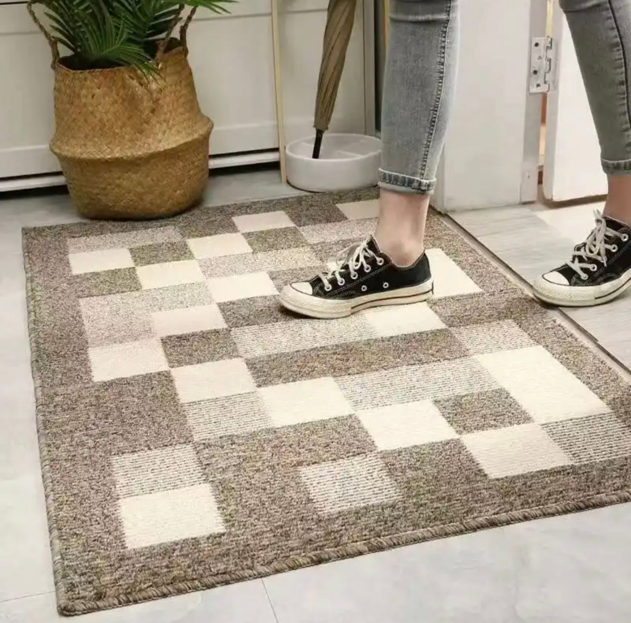 Beige Box Door Mat