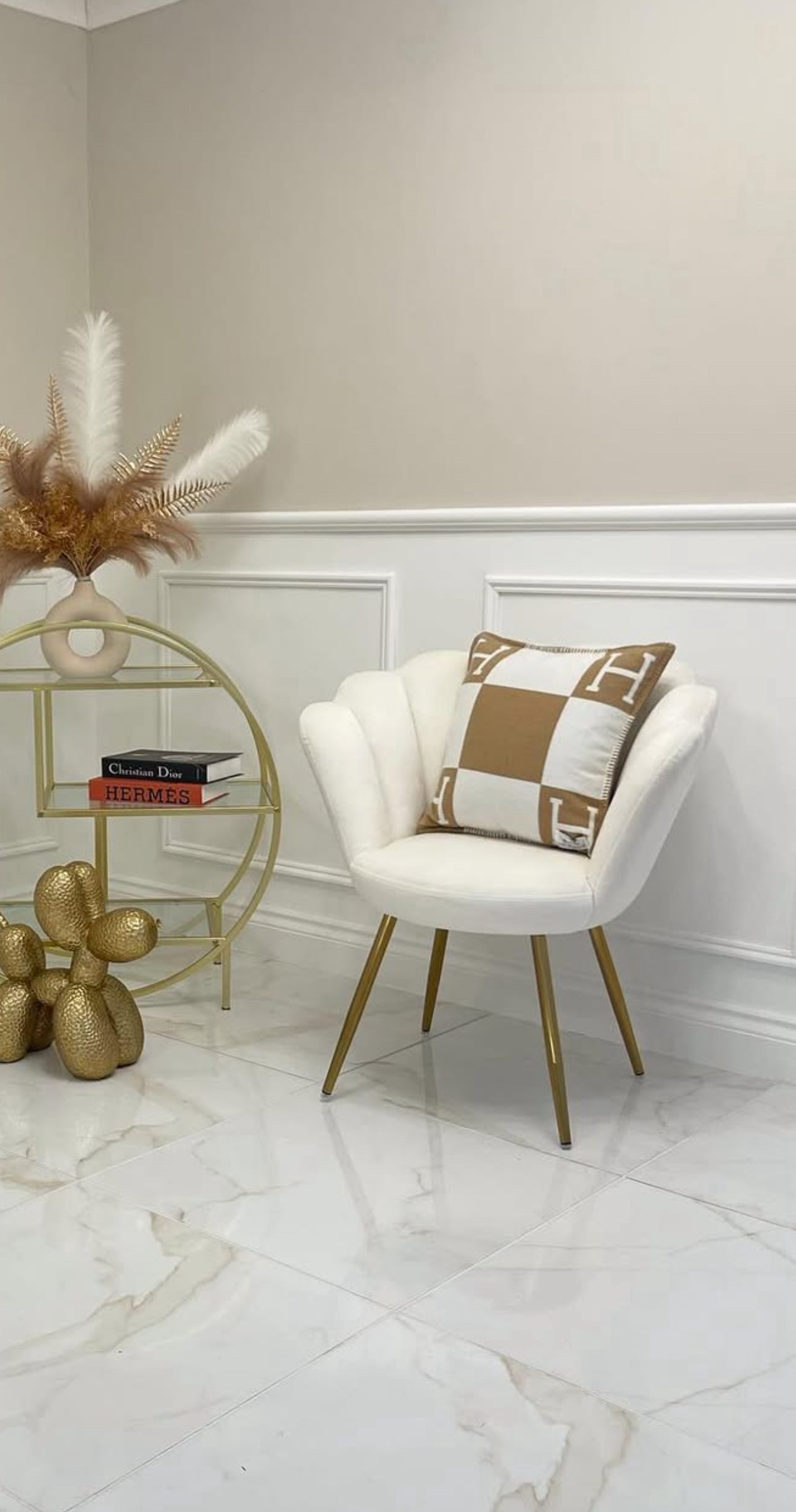 Luxury H Cashmere Wool Cushion Cover