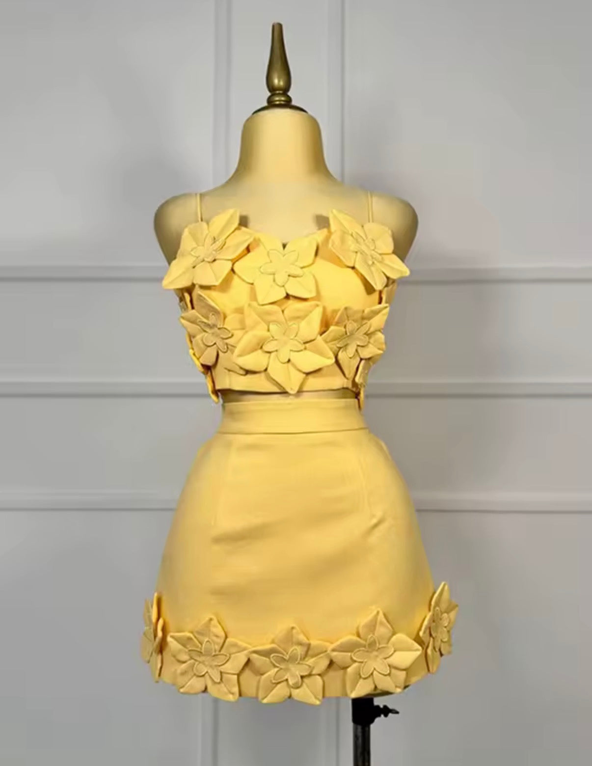 3D Lemon Co-Ord Set