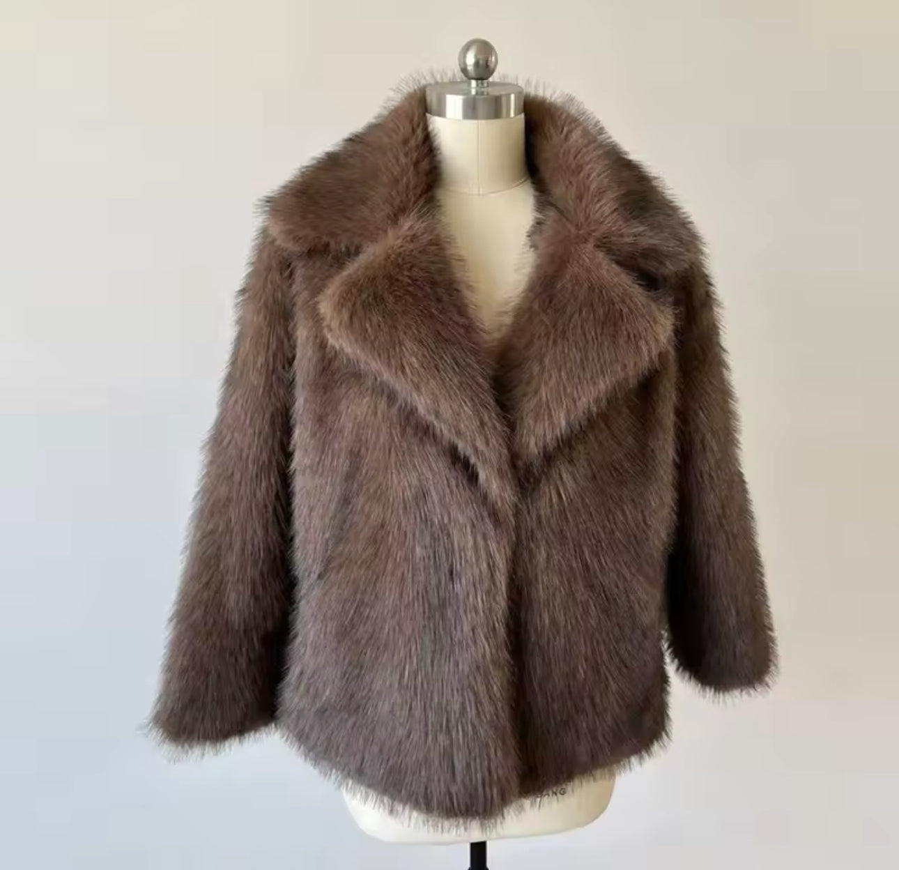 Brown Faux Fur Coat
