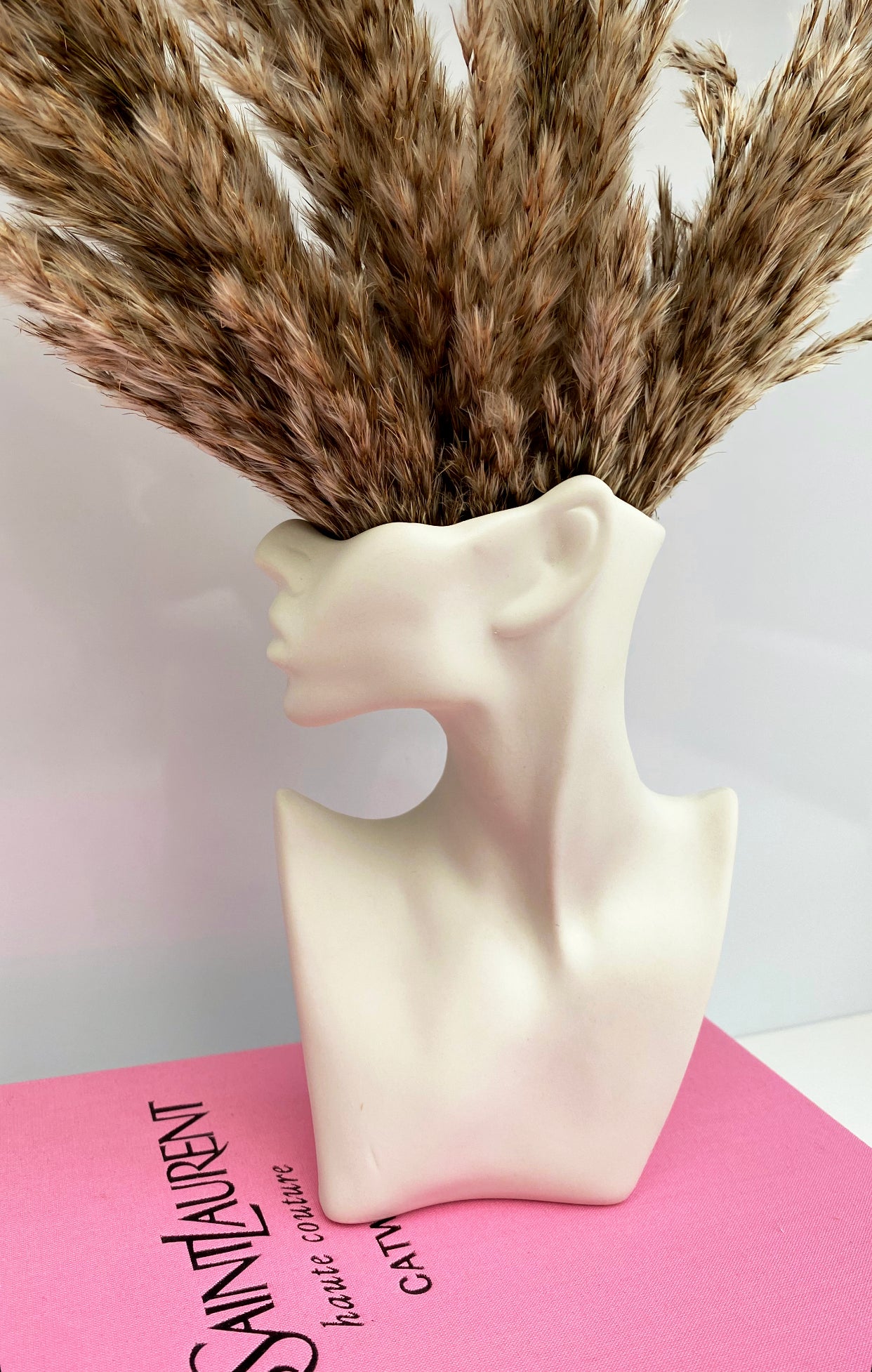 Half Face White Face Vase