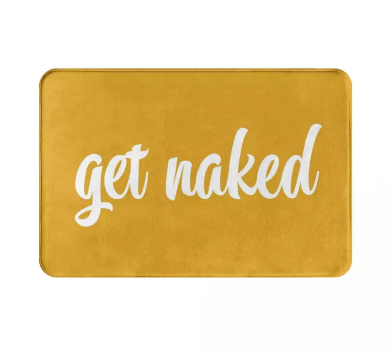 Mustard Get Naked Bath Mat