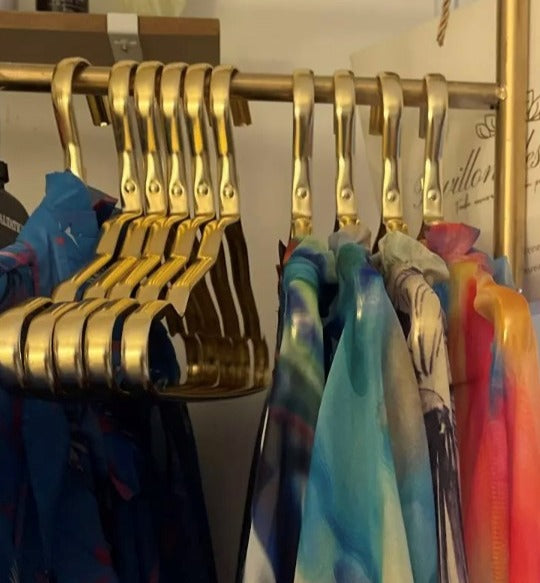 GOLD Coat Hangers 10 Pack