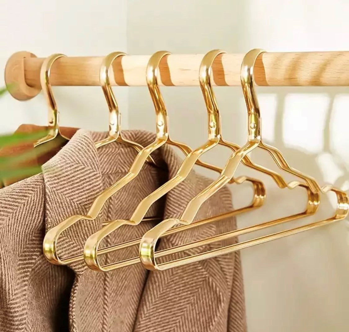 GOLD Coat Hangers 10 Pack