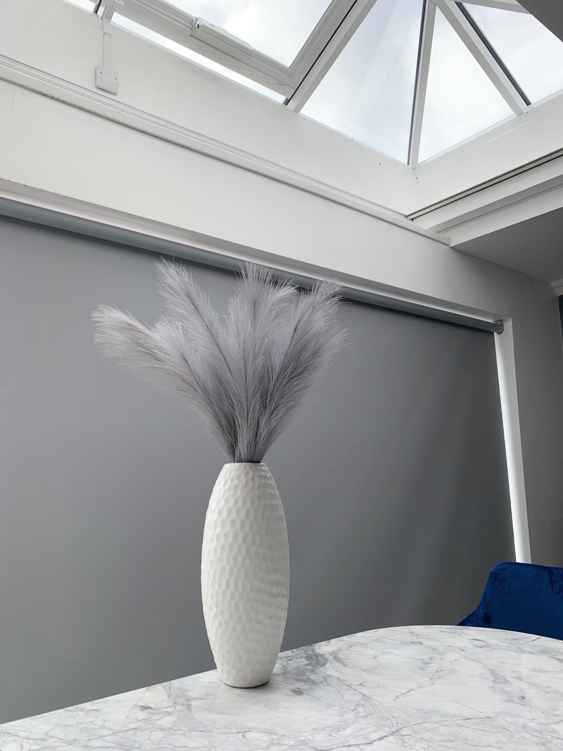 MESS FREE Grey 80cm Pampas Grass Bouquet