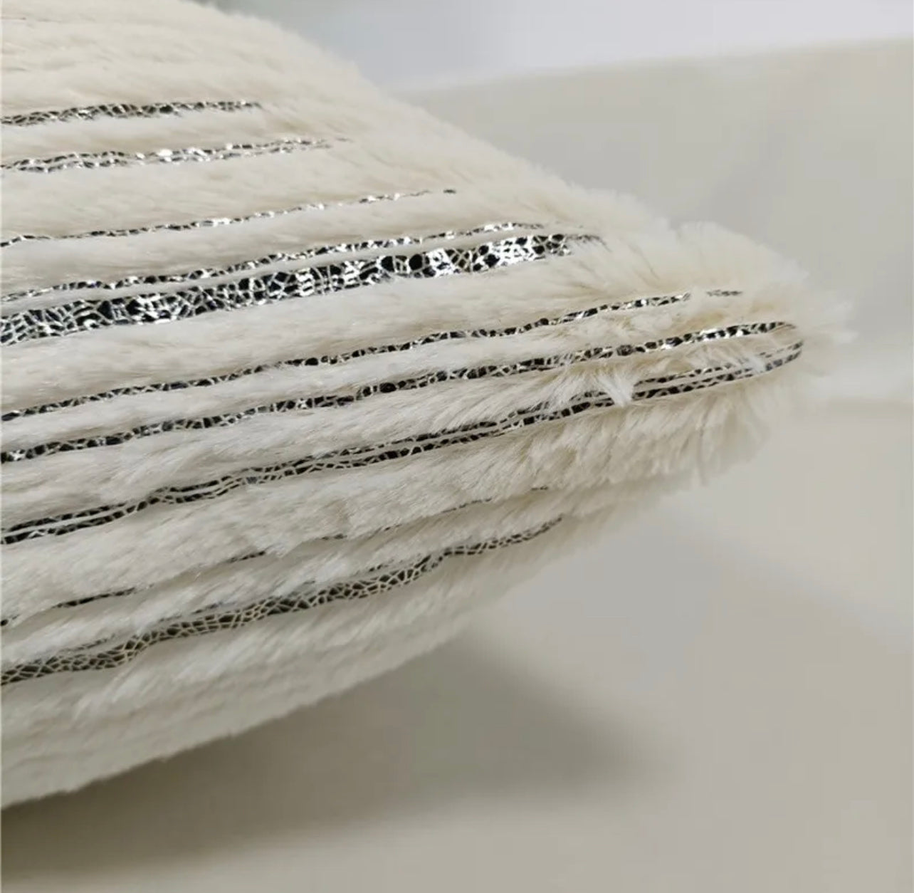 Duck Feather Plush Foil Printed Cushion