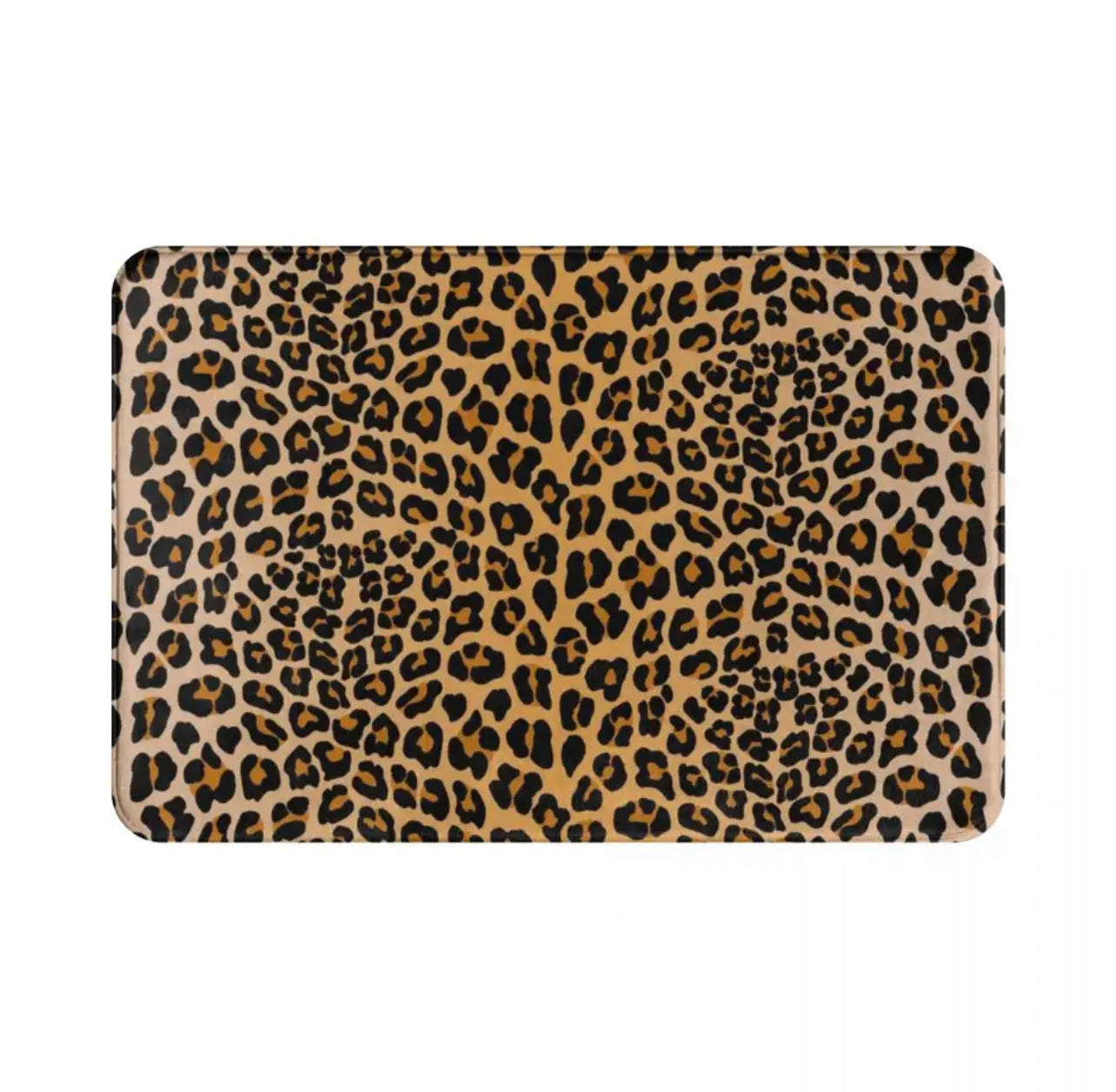 Leopard Print Bath Mat