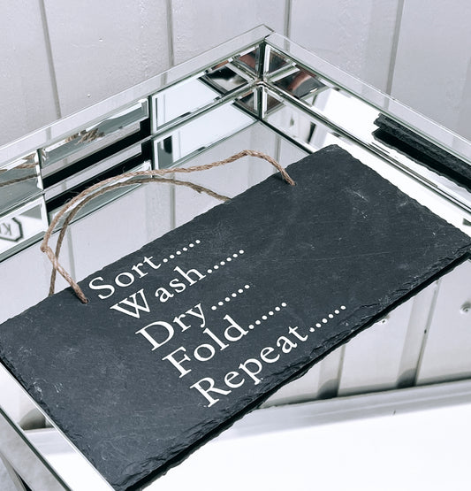 Large Washing Slate Plaque