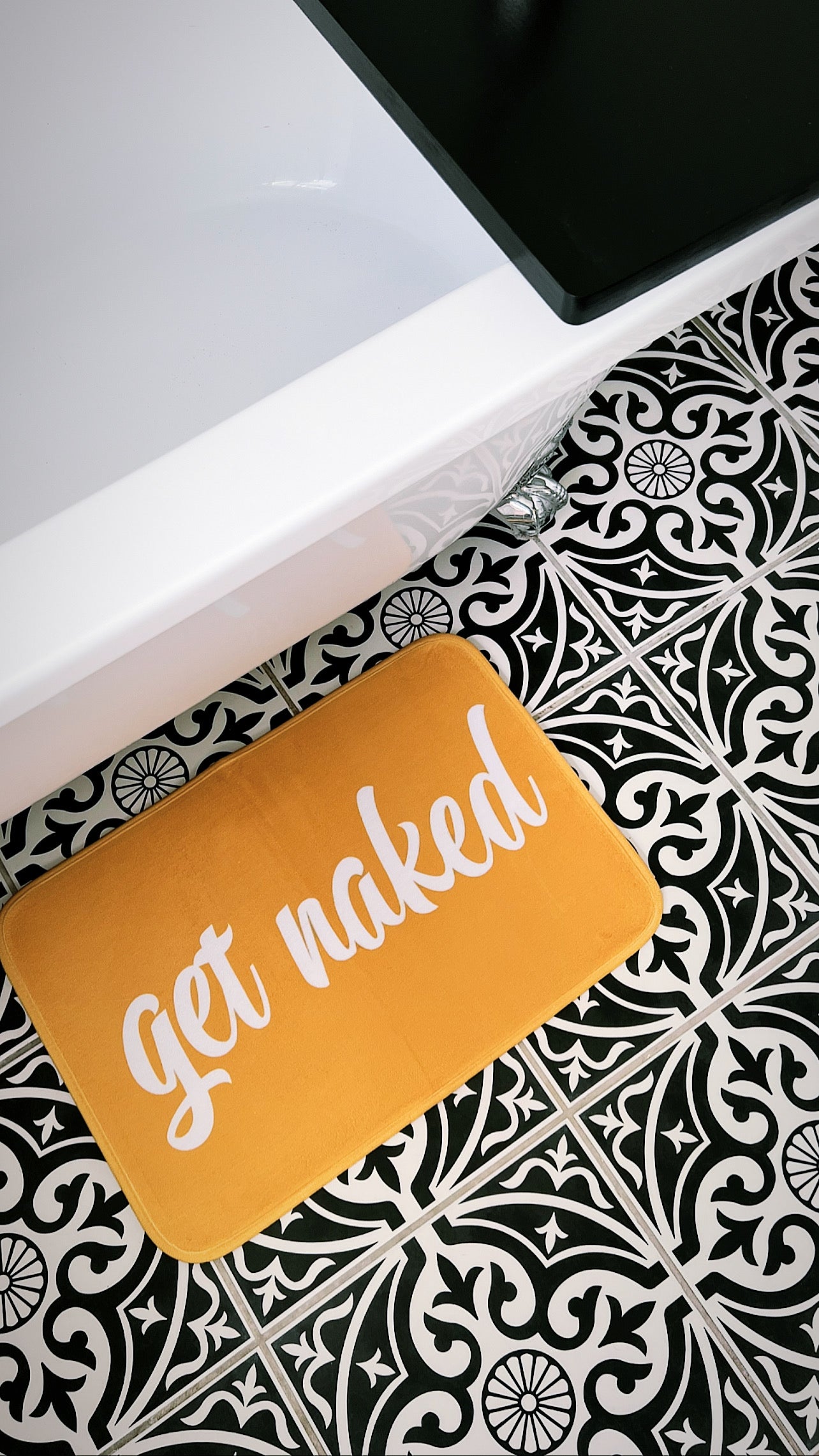 Mustard Get Naked Bath Mat
