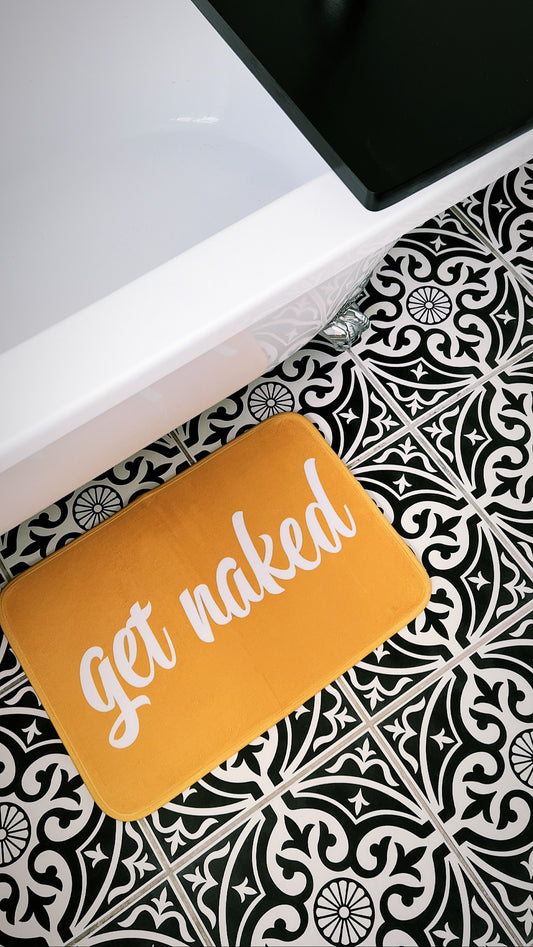 Mustard Get Naked Bath Mat