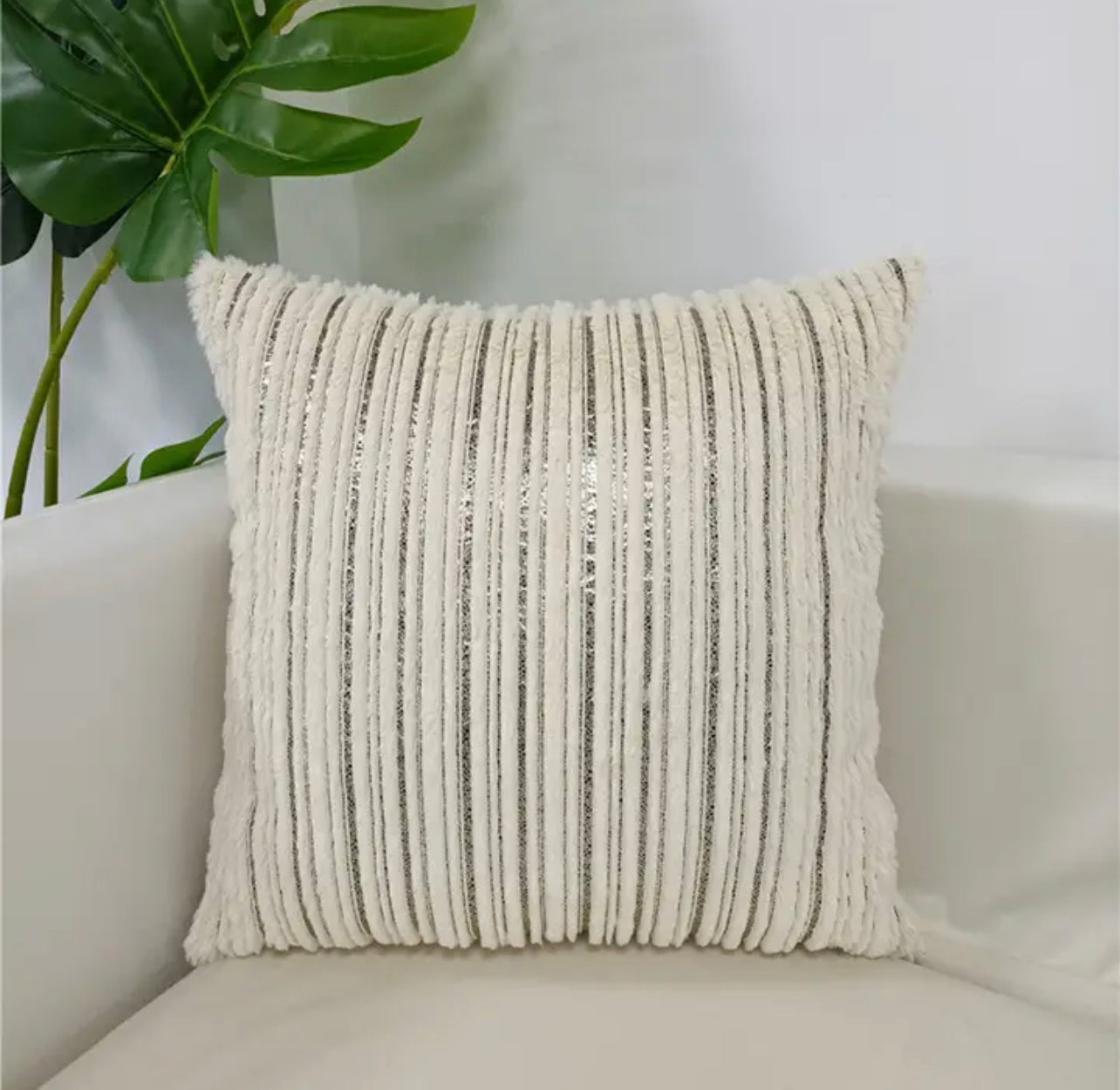 Duck Feather Plush Foil Printed Cushion