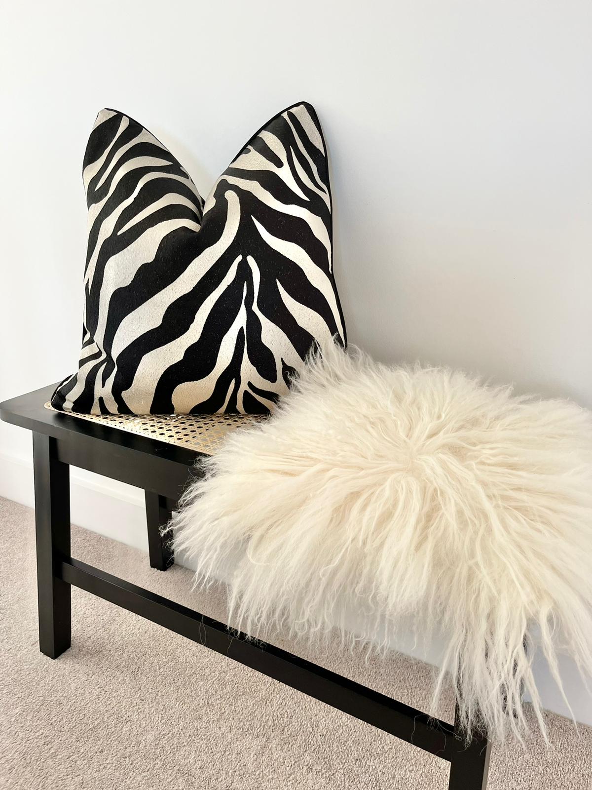 Duck Feather ZEBRA Cushion