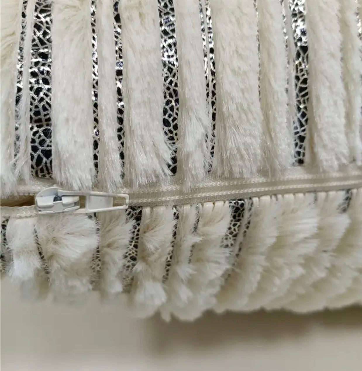 Duck Feather Plush Foil Printed Cushion