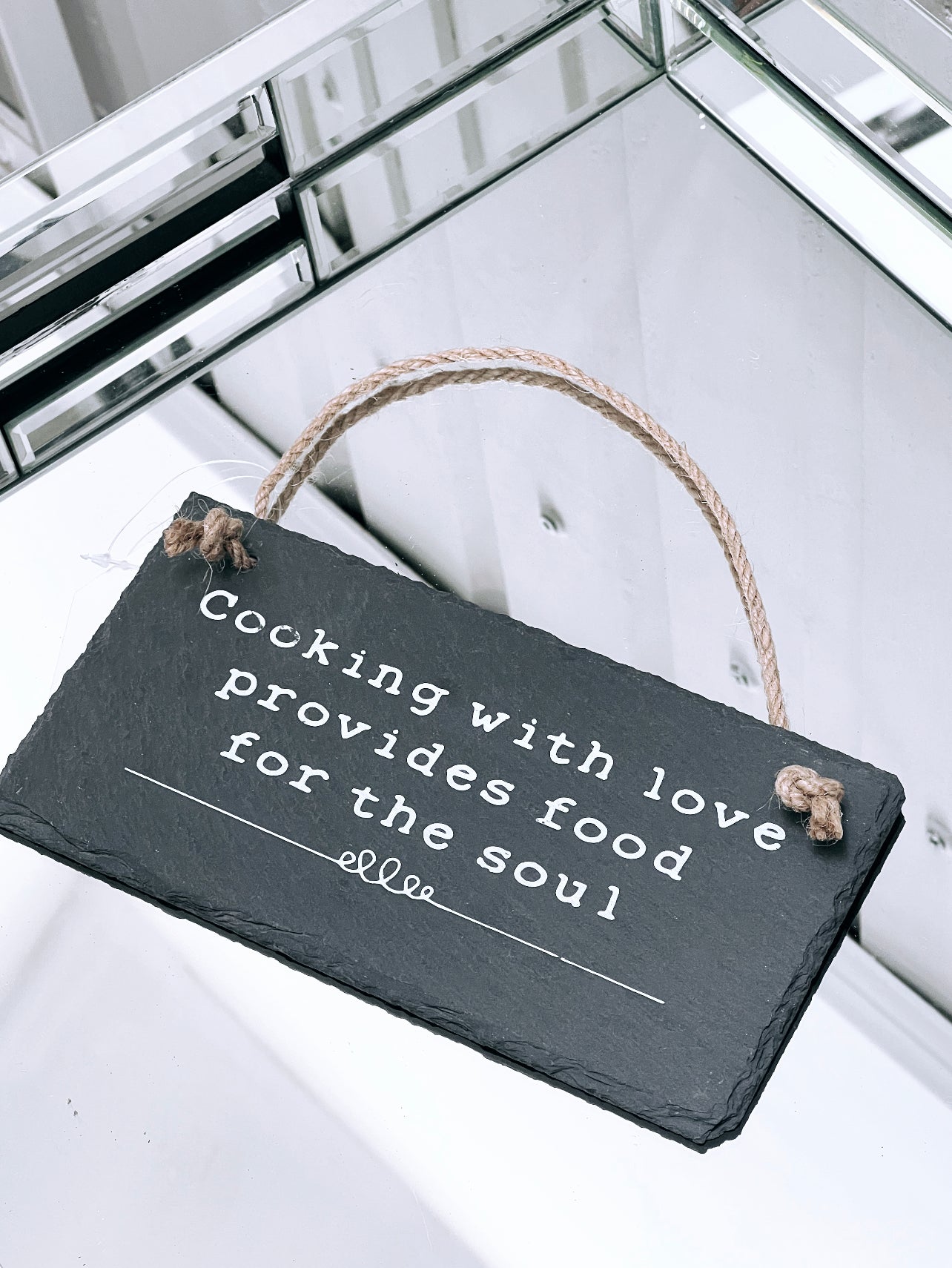 Slogan Slate Plaque