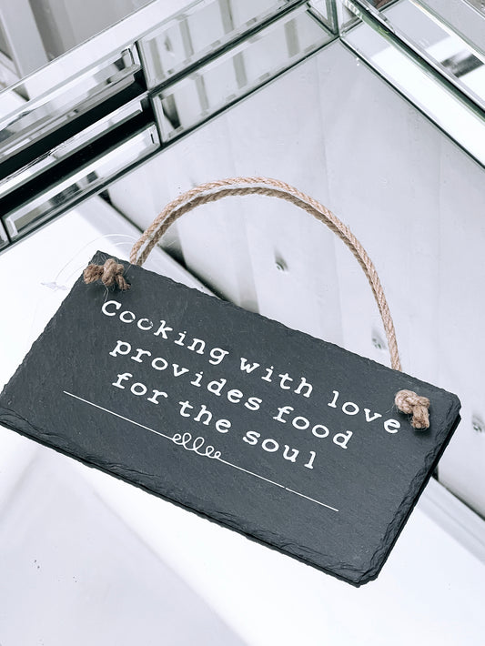 Slogan Slate Plaque