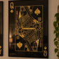 Black and Gold King, Queen and Ace Cotton Canvas Pictures