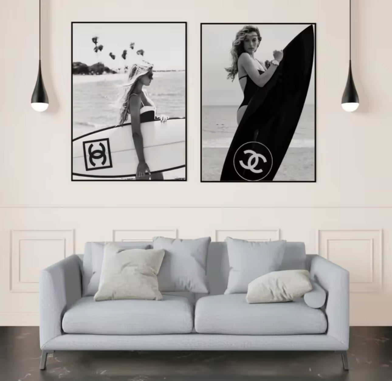 Luxury Surf Cotton Canvas Prints