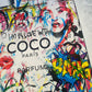 XL Graffiti CoCo Cotton Canvas Print