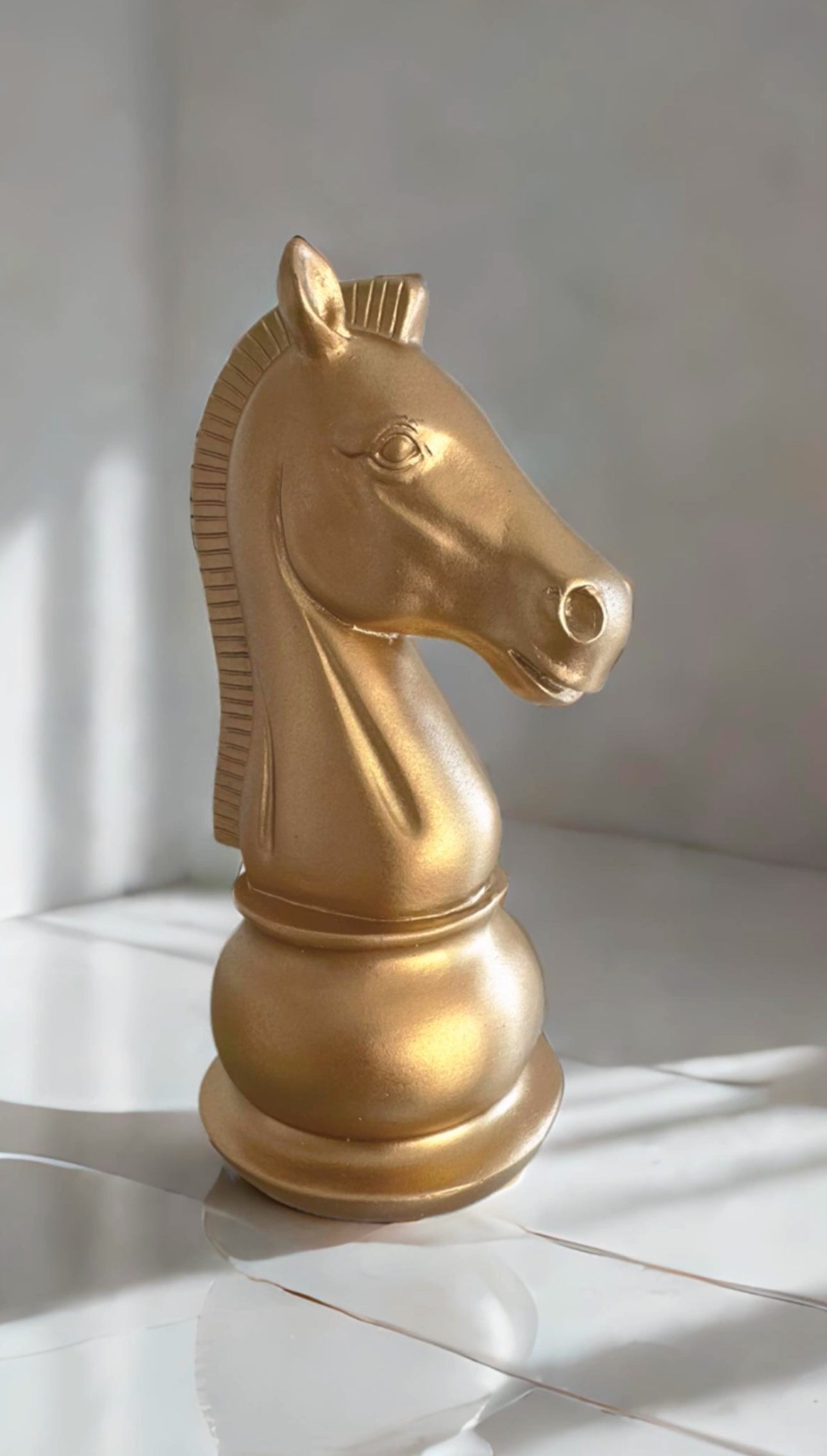 Golden Horse Chess Piece Ornament