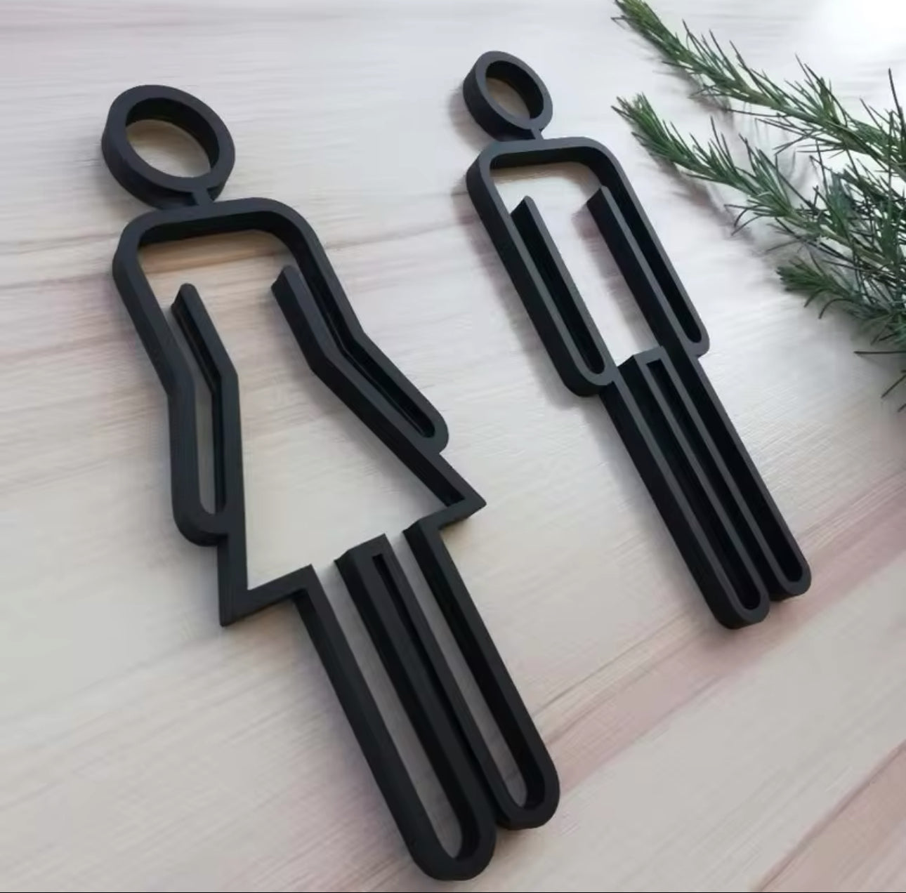 Man & Woman Toilet Door Sign