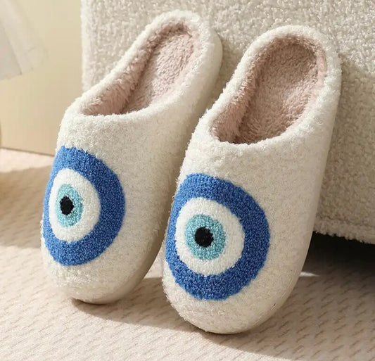 Blue Eye Teddy Slippers