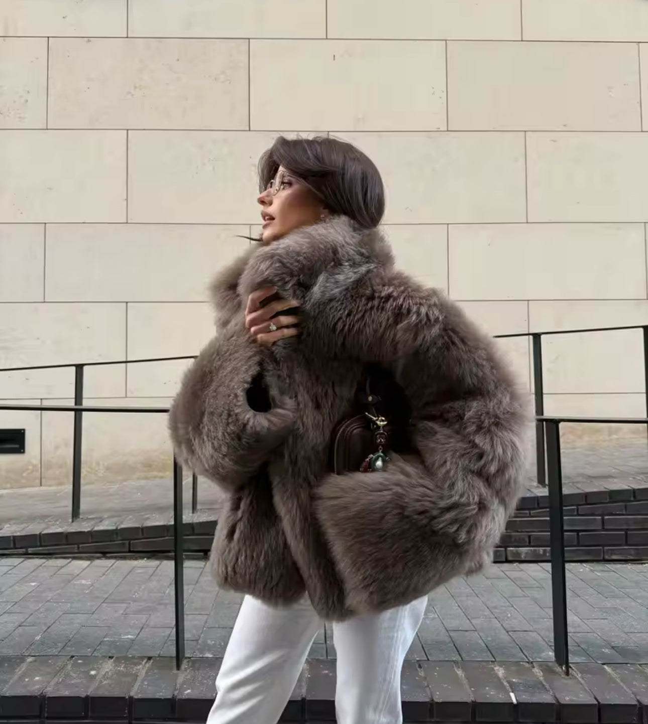 Brown Bear Faux Fur Coat