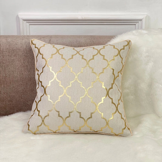 Gold Geo Cushion Cover