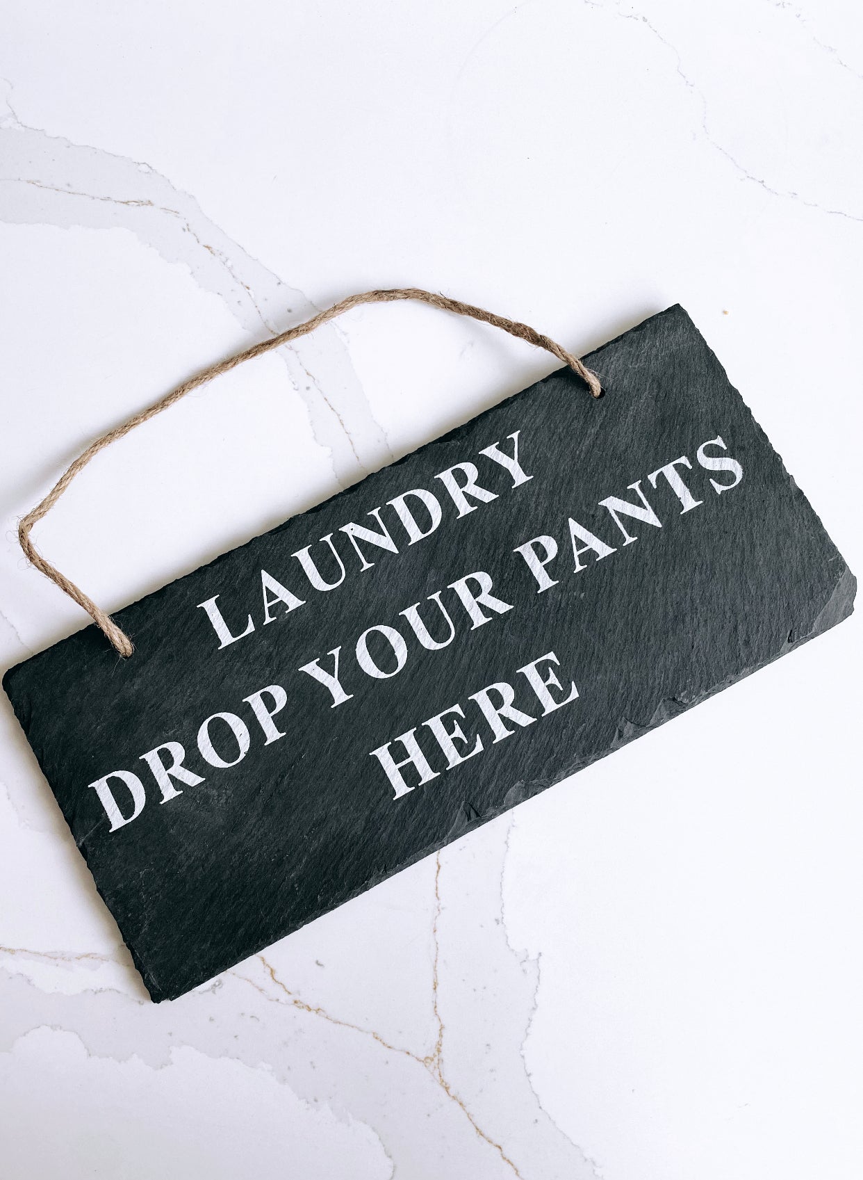 Grey Slate Laundry Sign